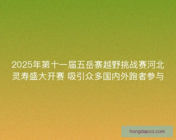 2025年第十一届五岳寨越野挑战赛河北灵寿盛大开赛 吸引众多国内外跑者参与 2025年第十一届五岳寨越野挑战赛河北灵寿盛大开赛 吸引众多国内外跑者参与